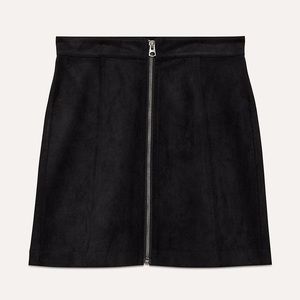 HOST PICK - Wilfred Suede Zip Up Mini Skirt